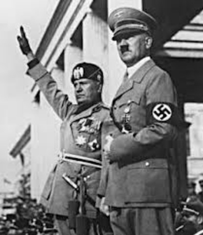 Adolph Hitler declares himself president and chancellor of the Third Reich after the death of Paul von Hindenburg.