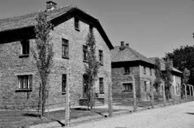 A concentration camp is established at Auschwitz, Poland.
