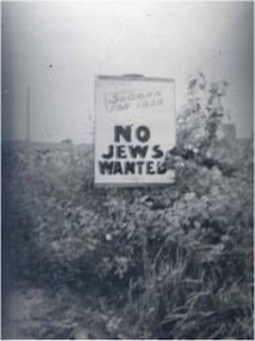 Jews are prohibited from serving in the German armed forces.