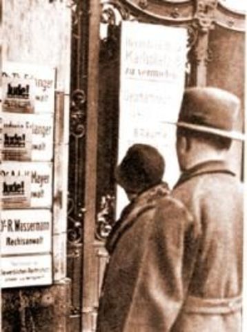 Jews banned from universities as teacher/studetns