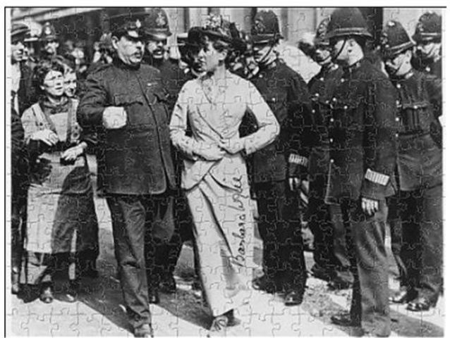 The arrest of 130 women began