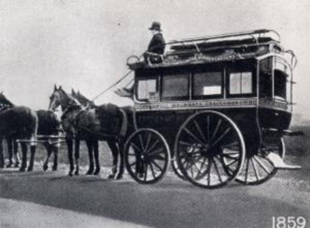 A Knifeboard Horse Bus