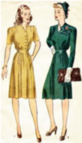fashion in 1940's