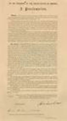 The Emancipation Proclamation was made by Abraham Lincoln.