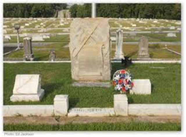 James died in the battle of Gettysburg. First he got shot in his throat but lived, then he got wounded in his leg and they had to amputate it. A few weeks later, he died.