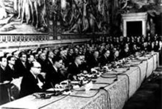 Unterzeichnung der römischen Verträge