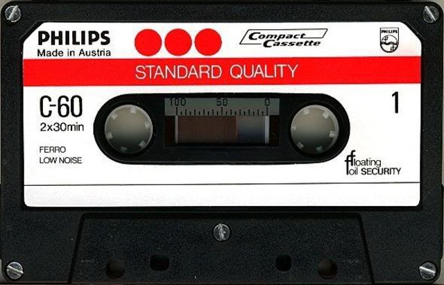 The Philips company invents the cassette tape