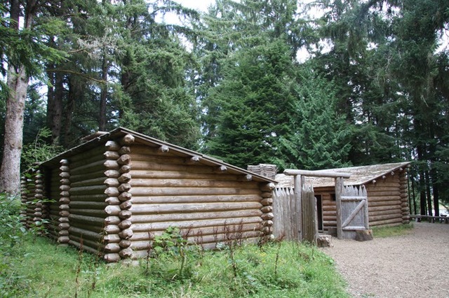 Construction of the expedition's winter quarters is completed