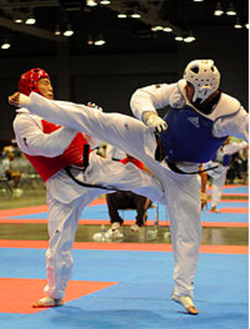 when Andrew started tae kwon do