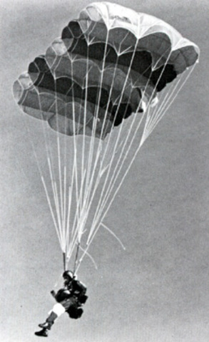 Совершил первый парашютный прыжок, удачно