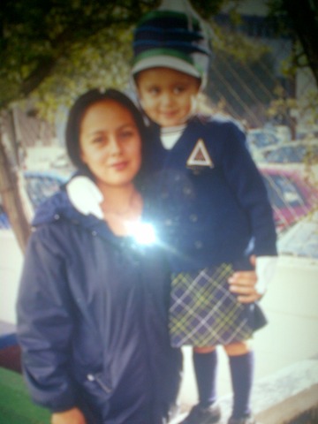 Acompañe a mi hija en su primer día de clases en el kinder