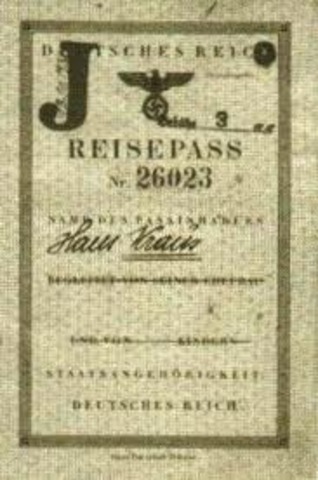 Jews can obtain passports for travel outside of Germany only in special cases.