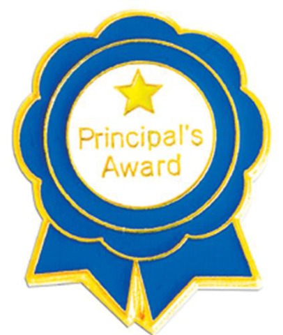 Recieving the Principal's Award