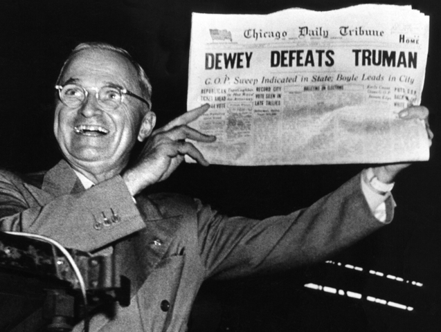 President Truman is re-elected
