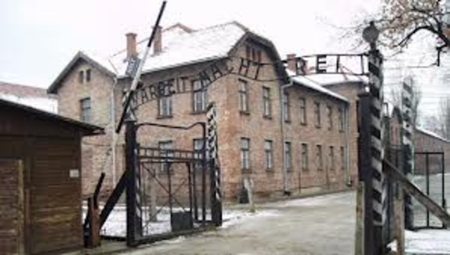 A concentration camp is established at Auschwitz, Poland.