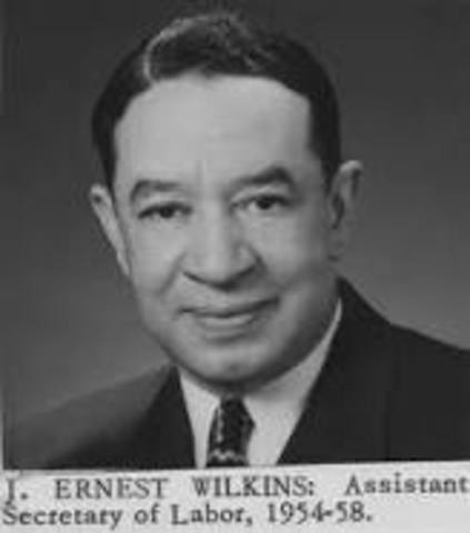 J. Ernest Wilkins was the first African-American to Serves As Assistant Secretary of Labor.