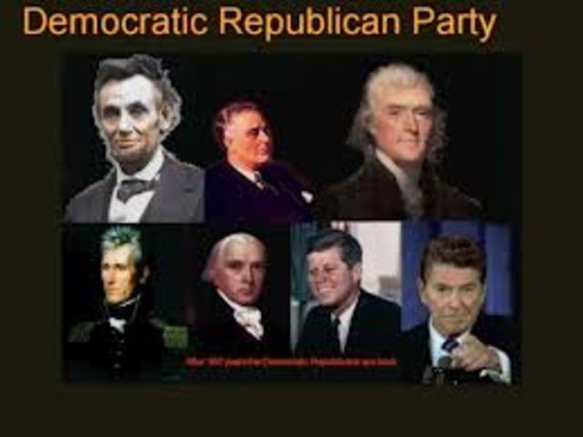 Beginning of the Democratic-Republican Party