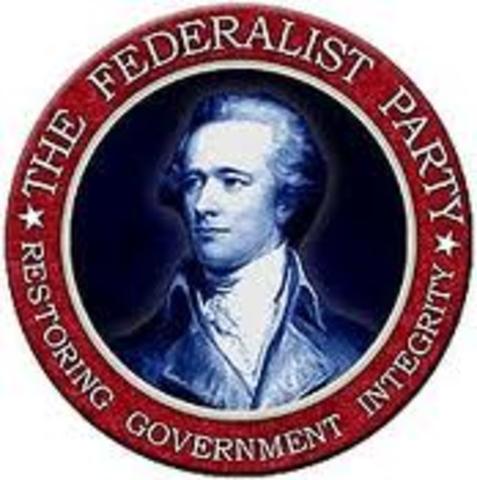 Beginning of the Federalist Party