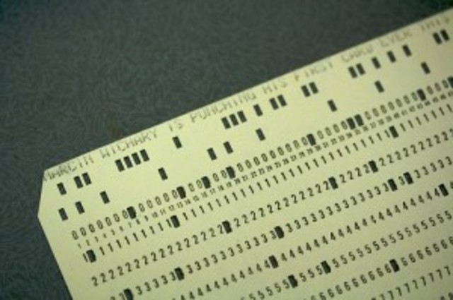 Early form of punch cards begin to be used in textile looms