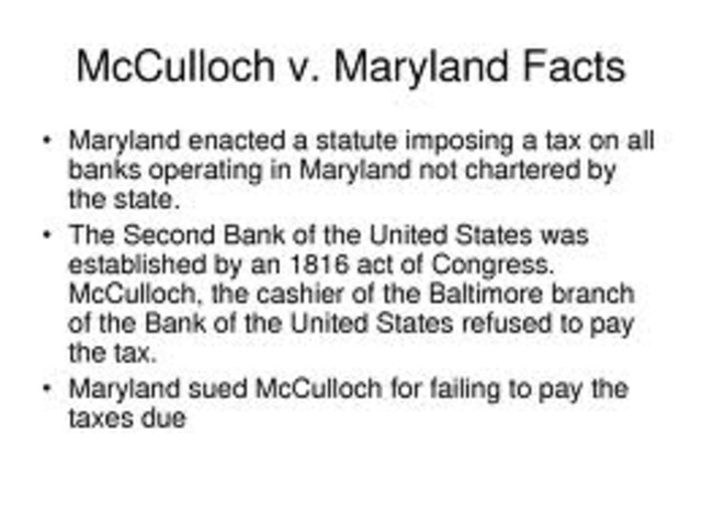 McCulloch v.s Maryland