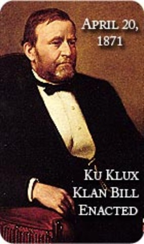 Ku Klux Klan Act Enacted