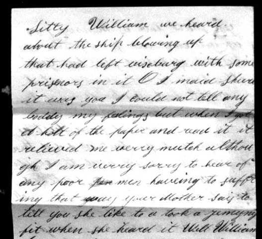 Letter to his wife on March 24 1863