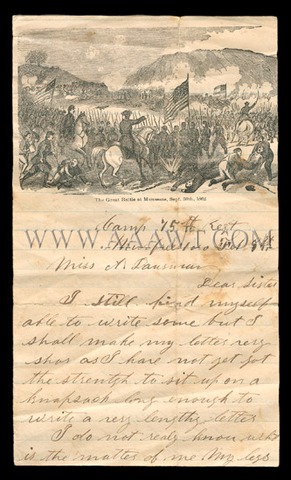 Letter written to his wife on April 22 1864