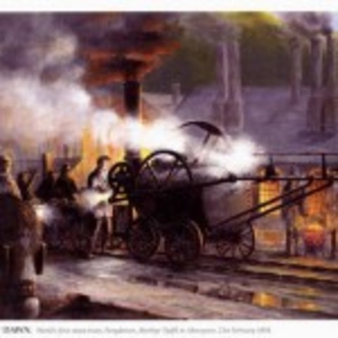 First steam locomotive  is operating at Pennydarren, Wales