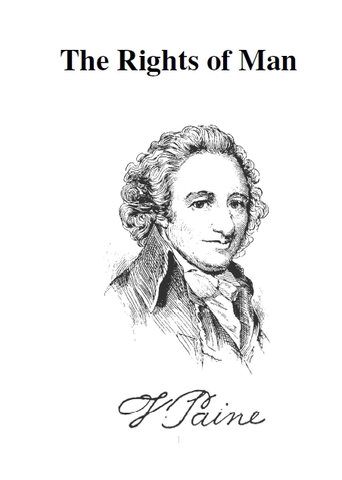 Tom Paine’s  The Rights of Man  is published