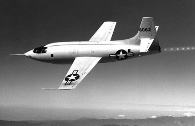 Bell X-1, the First Rocket Powered Airplane is flown