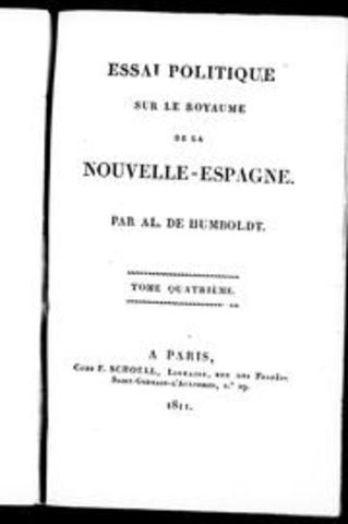Publicació Essai politique sur le royaume de la Nouvelle Espagne