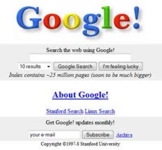 Google was founded.