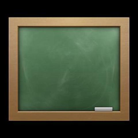 Blackboard (chalkboard) was invented