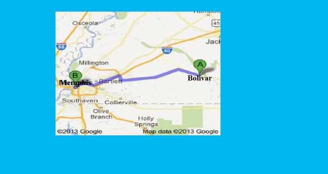 Marched to Bolivar Tennessee from Memphis