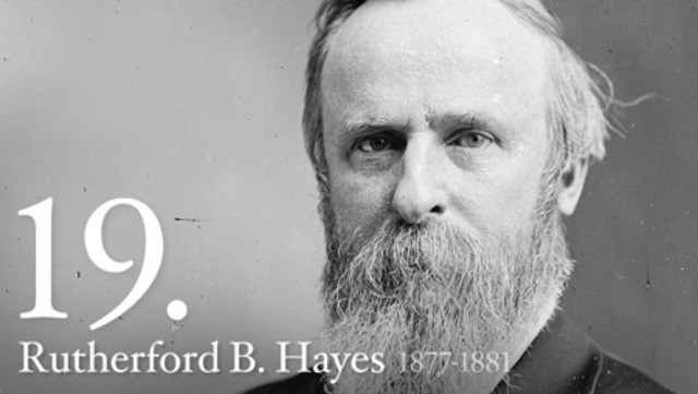 Rutherford B Hayes elected President