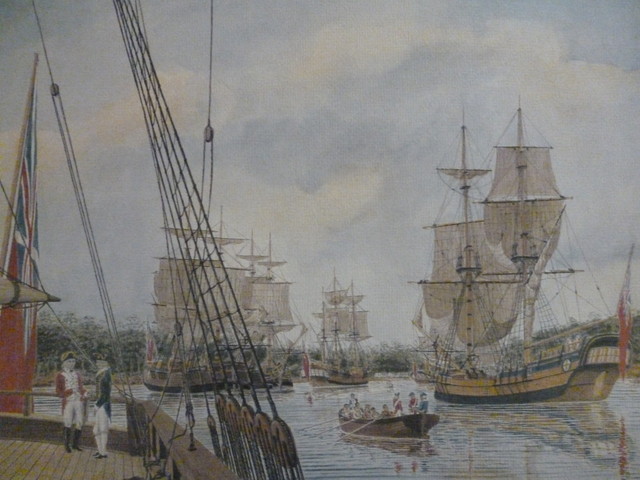 First Fleet in Botany Bay