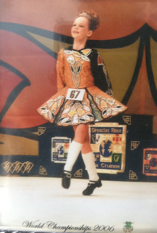 Competí en el Campeonato Mundial de baile irlandés.