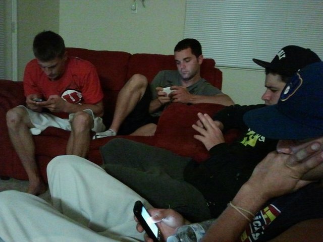 Going out with friends