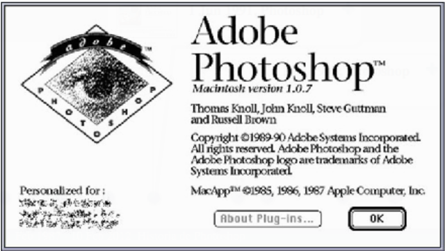 Adobe Photoshop 1.0