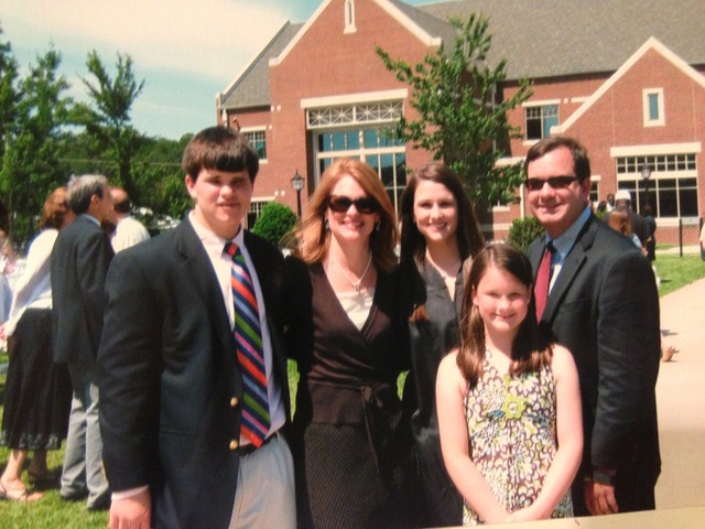 My sister going to college