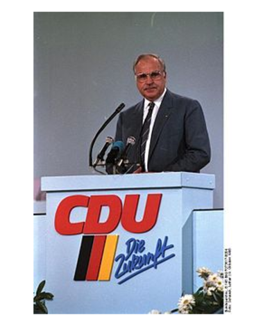 Helmut Kohl Becomes Chancellor.