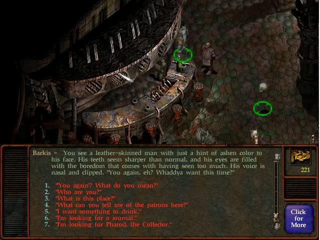 Planescape: Torment - "True" & "Lie" Conversation Options