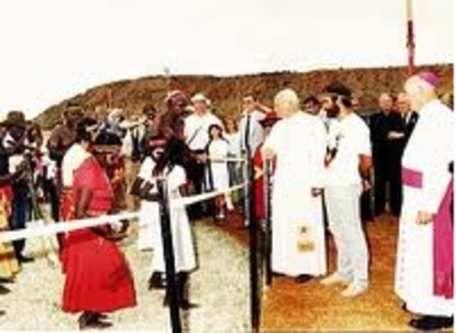 Pope John Paul II visited Australia