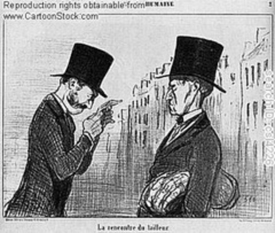 Montresor puts on a mask of black silk and hurried Fortunato to his palazzo