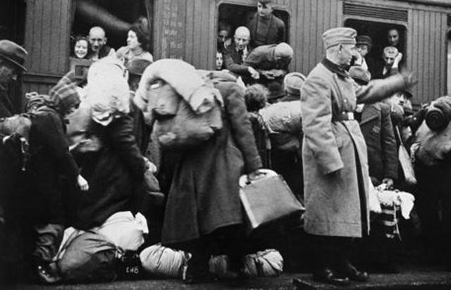 Nazi's begin the deportation of Jews