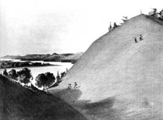 A spot where a member of the expedition becomes ill