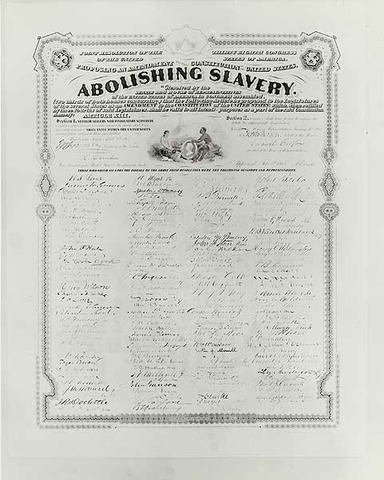 13th Amendment Ratified