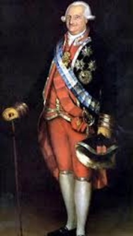 Carlos  IV  abdica  en  Bayona