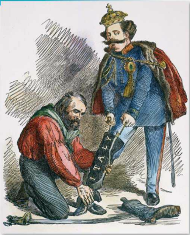 The right leg in the boot