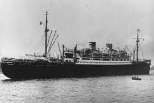 Cuba and the United States refuse to accept Jewish refugees aboard the ship S.S. St. Louis, which is forced to return to Europe.